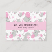 Schattigee olifanten, Kinder speelcentrum, activit Visitekaartje (Voorkant)