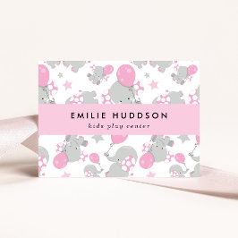 Schattigee olifanten, Kinder speelcentrum, activit Visitekaartje