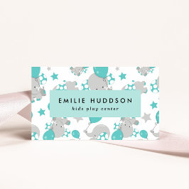 Schattigee olifanten, Kinder speelcentrum, activit Visitekaartje