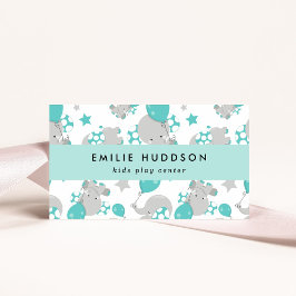 Schattigee olifanten, Kinder speelcentrum, activit Visitekaartje