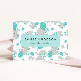 Schattigee olifanten, Kinder speelcentrum, activit Visitekaartje