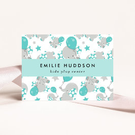 Schattigee olifanten, Kinder speelcentrum, activit Visitekaartje