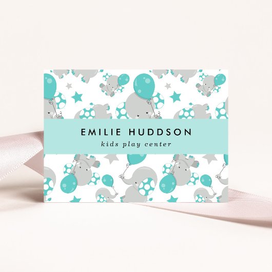 Schattigee olifanten, Kinder speelcentrum, activit Visitekaartje