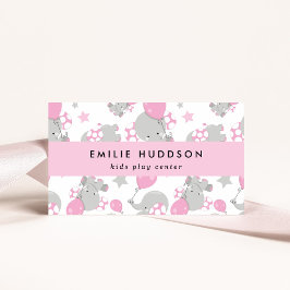 Schattigee olifanten, Kinder speelcentrum, activit Visitekaartje