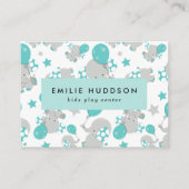 Schattigee olifanten, Kinder speelcentrum, activit Visitekaartje (Voorkant)