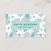 Schattigee olifanten, Kinder speelcentrum, activit Visitekaartje (Voorkant)