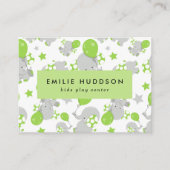 Schattigee olifanten, Kinder speelcentrum, activit Visitekaartje (Voorkant)