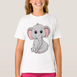 Schattigee Olifanten MeisjesT-Shirt T-shirt