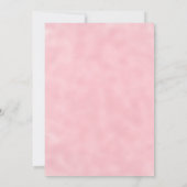 Schattigee Olifanten Roze Bloemen Waterverf Baby s Kaart (Achterkant)