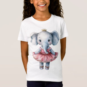 Schattigee olifantenballerina dansballet t-shirt