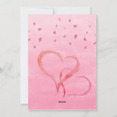 Schattigee olifantenmuis Valentijn roze Feestdagenkaart (Achterkant)