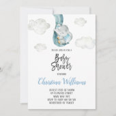 Schattigee olifantenwolken Sky Neutral Baby shower Kaart (Voorkant)