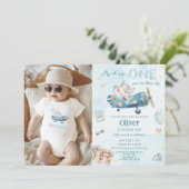 Schattigee Olifantvliegtuig tijd vliegt één 1e Ver Kaart (Staand voorkant)