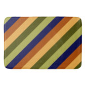 Schattigee Olijfsalie Navy Stripes Grote Badmat (Voorkant)