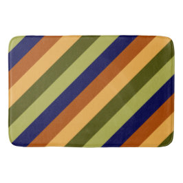 Schattigee Olijfsalie Navy Stripes Grote Badmat