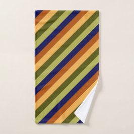 Schattigee Olijfsalie Navy Stripes Handdoek
