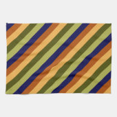 Schattigee Olijfsalie Navy Stripes Keukenhanddoek (Horizontaal)