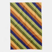 Schattigee Olijfsalie Navy Stripes Keukenhanddoek (Verticaal)