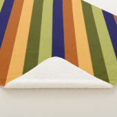 Schattigee Olijfsalie Navy Stripes Kleine Sherpa D Sherpa Deken (3/4)