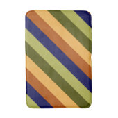 Schattigee Olijfsalie Navy Stripes Medium Bath Mat (Voorkant Verticaal)