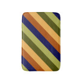 Schattigee Olijfwijze Navy Stripes Kleine Badmat (Voorkant Verticaal)