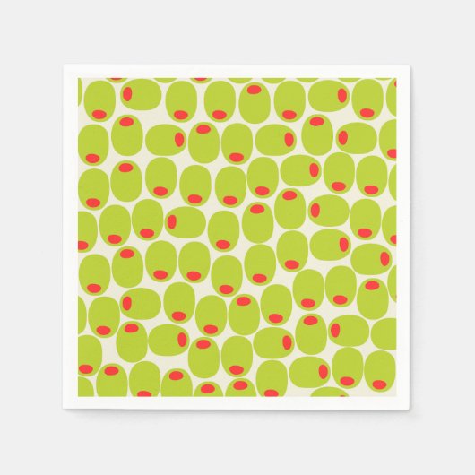 Schattigee Olijven Papieren servetten (Voorkant)