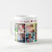 Schattigee oma fotocollage typografie koffiemok (Voorkant links)