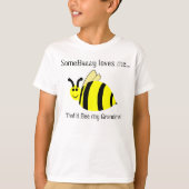 Schattigee oma houdt van mij Bumble Bee Shirt (Voorkant)