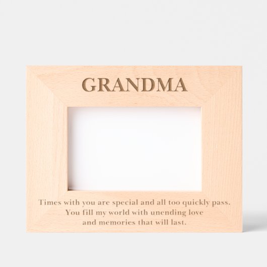 Schattigee oma Quote Custom Wood Afbeelding Lijste Gegraveerde Lijstjes (Voorkant)