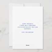 Schattigee Oma Snowman Vrolijk Kerstfeest Feestdagenkaart (Achterkant)