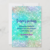 Schattigee ombre groene glitter kerst nieuwjaar (Voorkant)