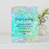 Schattigee ombre groene glitter kerst nieuwjaar (Staand voorkant)