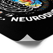 Schattigee Omhelzing Neurodiversiteit Autisme Bewu Poster (Hoek)