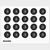 Schattigee Omhelzing Neurodiversiteit Autisme Bewu Ronde Sticker (Vel)