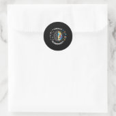 Schattigee Omhelzing Neurodiversiteit Autisme Bewu Ronde Sticker (Tas)