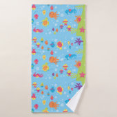 Schattigee onderwaterscène badhanddoek (Badhanddoek)