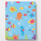 Schattigee onderwaterscène fotoplaat (Voorkant)