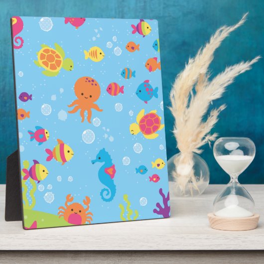 Schattigee onderwaterscène fotoplaat (Zijkant)