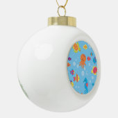 Schattigee onderwaterscène keramische bal ornament (Links)