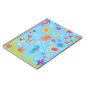 Schattigee onderwaterscène notitieboek (Linkerzijde)