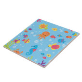 Schattigee onderwaterscène tegeltje (Zijkant)