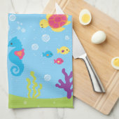 Schattigee onderwaterscène theedoek (Quarter Fold)