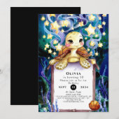 Schattigee onderwaterschildpad Verjaardag Kaart (Voorkant / Achterkant)