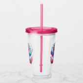 Schattigee onderwaterzeemeermin acryl drinkbeker (Rechts)