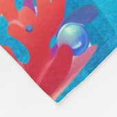Schattigee onderwaterzeemeermin fleece deken (Hoek)