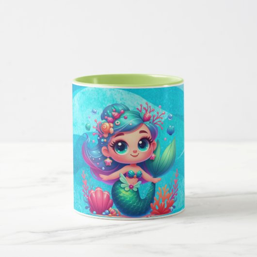Schattigee onderwaterzeemeermin mok (Midden)