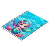 Schattigee onderwaterzeemeermin notitieboek (Linkerzijde)