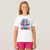 Schattigee onderwaterzeemeermin t-shirt (Voorkant volledig)