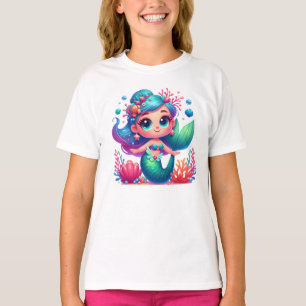 Schattigee onderwaterzeemeermin t-shirt