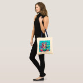 Schattigee onderwaterzeemeermin tote bag (Voorkant (model))